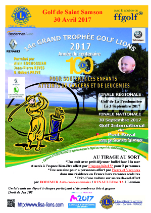 Compétition lions club golf de st-samson