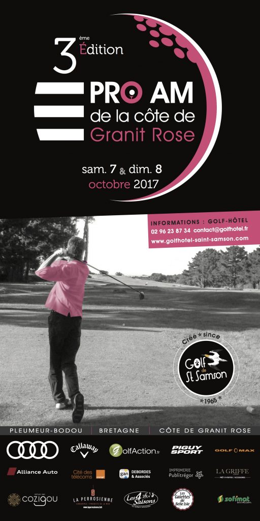 affiche 3e Pro Am de la Côte de Granit Rose golf de St-Samson