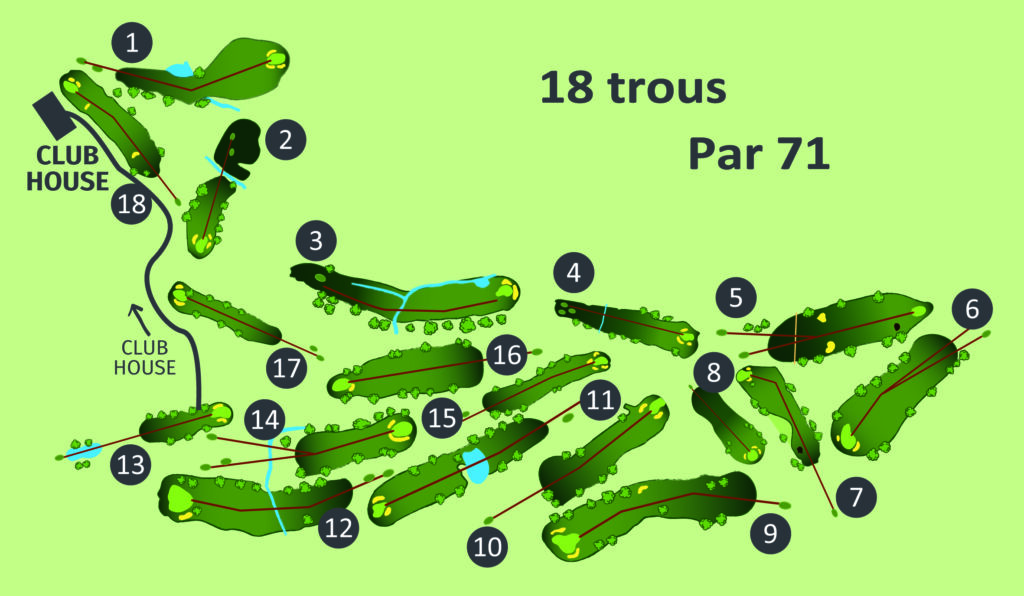 Golf De Saint Samson Golf Hotel Pleumeur Bodou GOLF ST SAMSON PLAN 18 TROUS