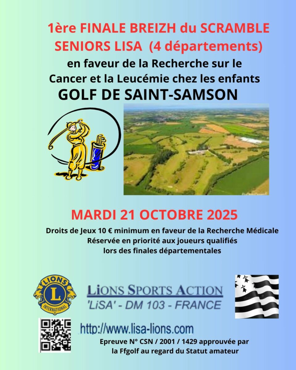 Golf De Saint Samson Golf Hotel Pleumeur Bodou Lisa Lions 2025 AfficheFinaleBREIZH 3