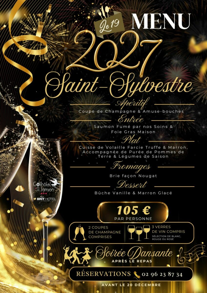Golf De Saint Samson Golf Hotel Pleumeur Bodou Menu Saint Sylvestre 2027